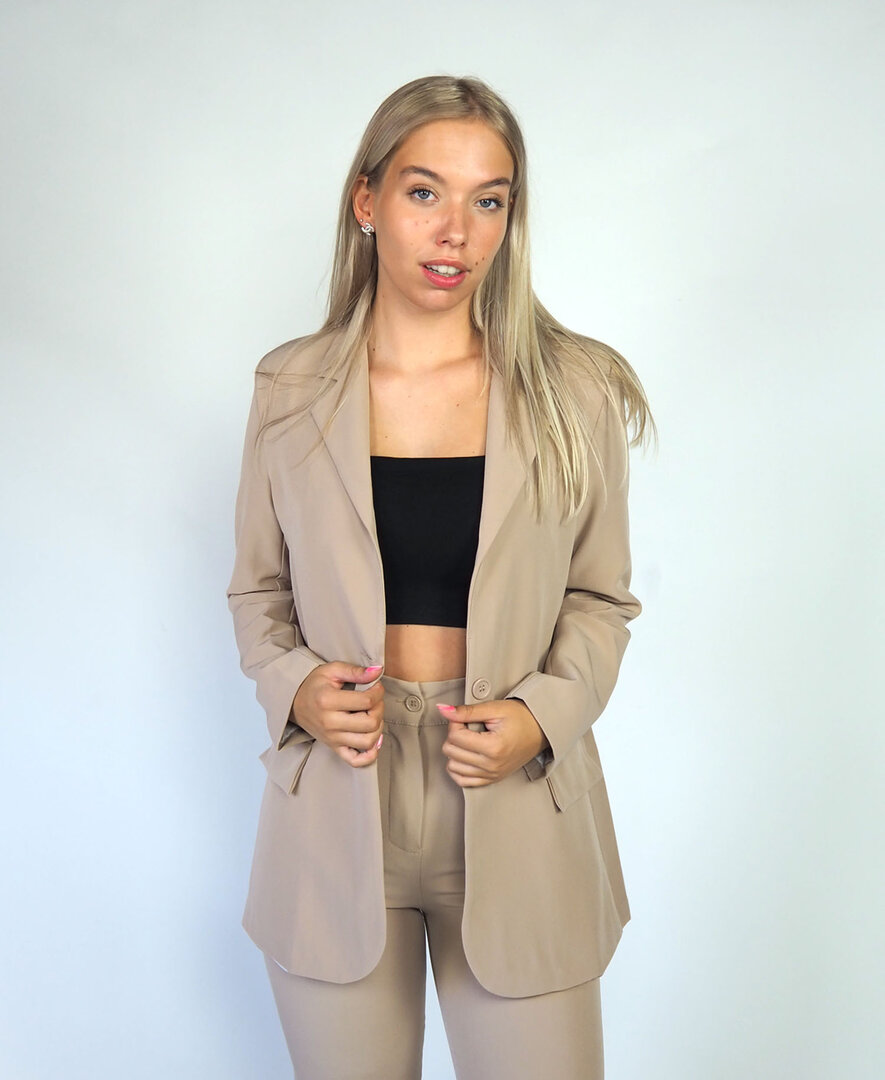 Sanne Blazer Nude Beau Store