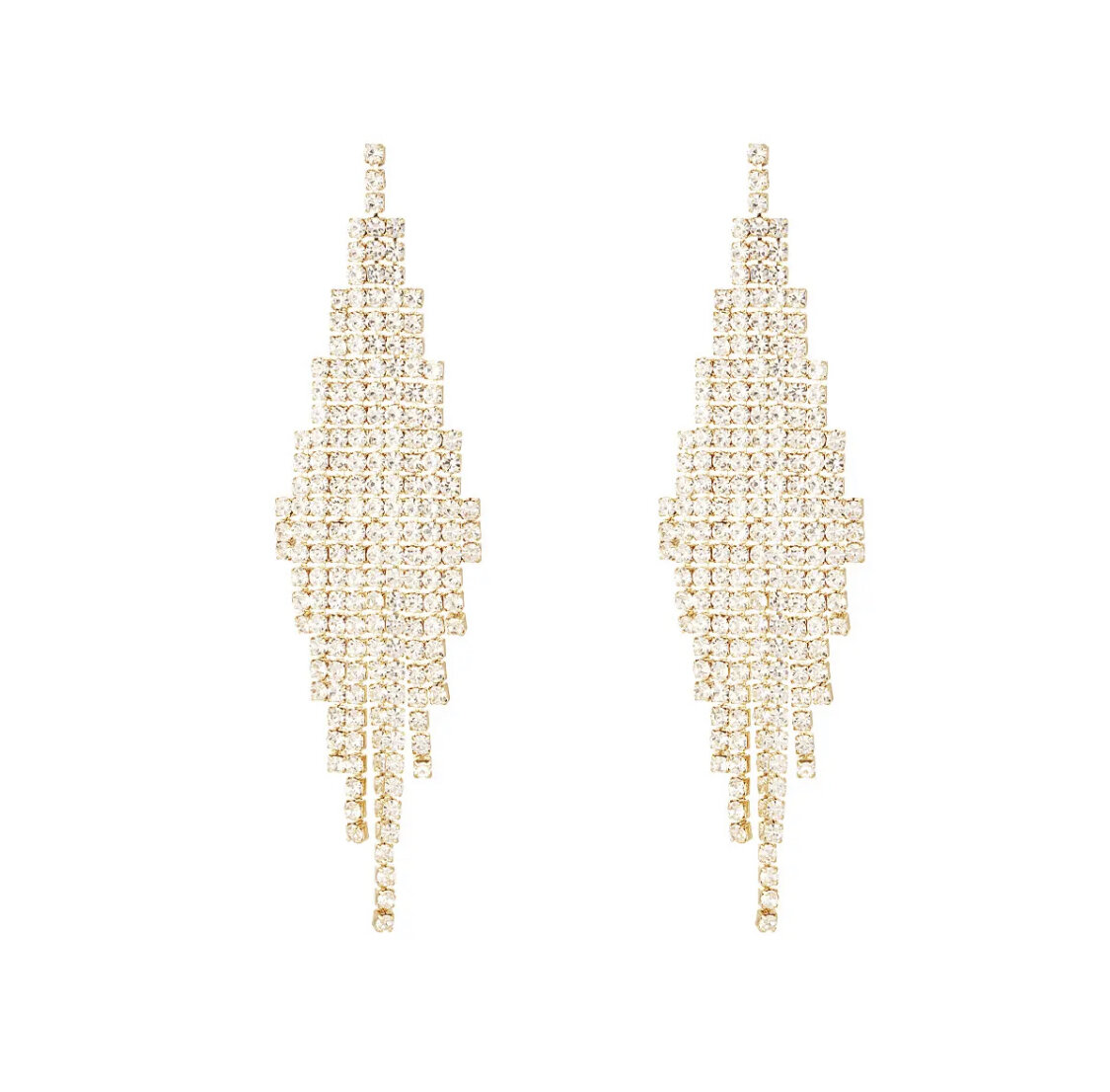 Party Statement Earrings Gold