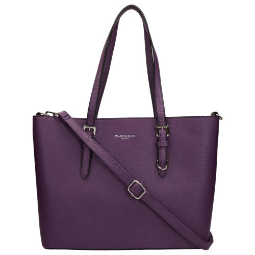 Flora en Co Saffiano Bag Violet 