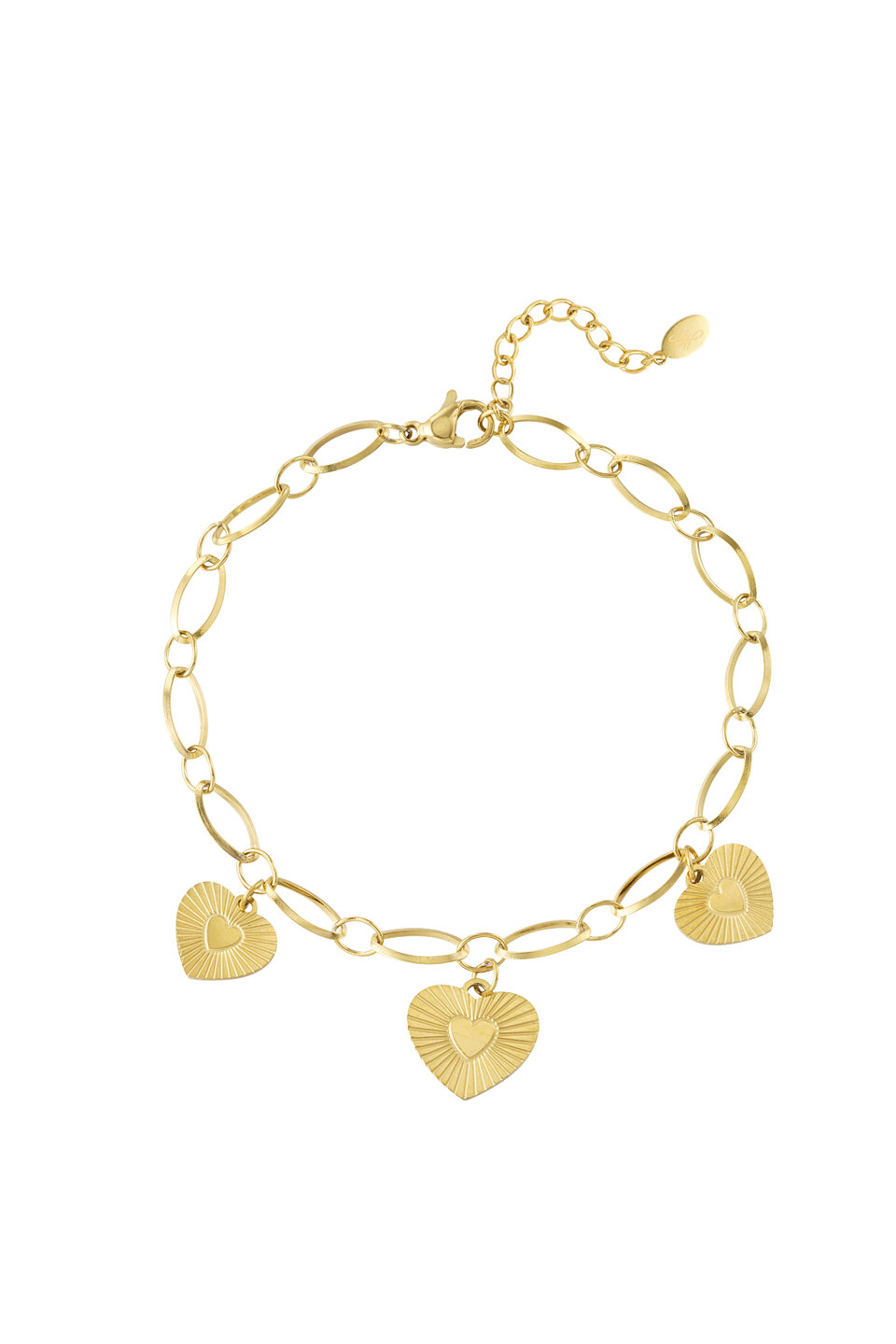 Triple Love Coins Bracelet Gold