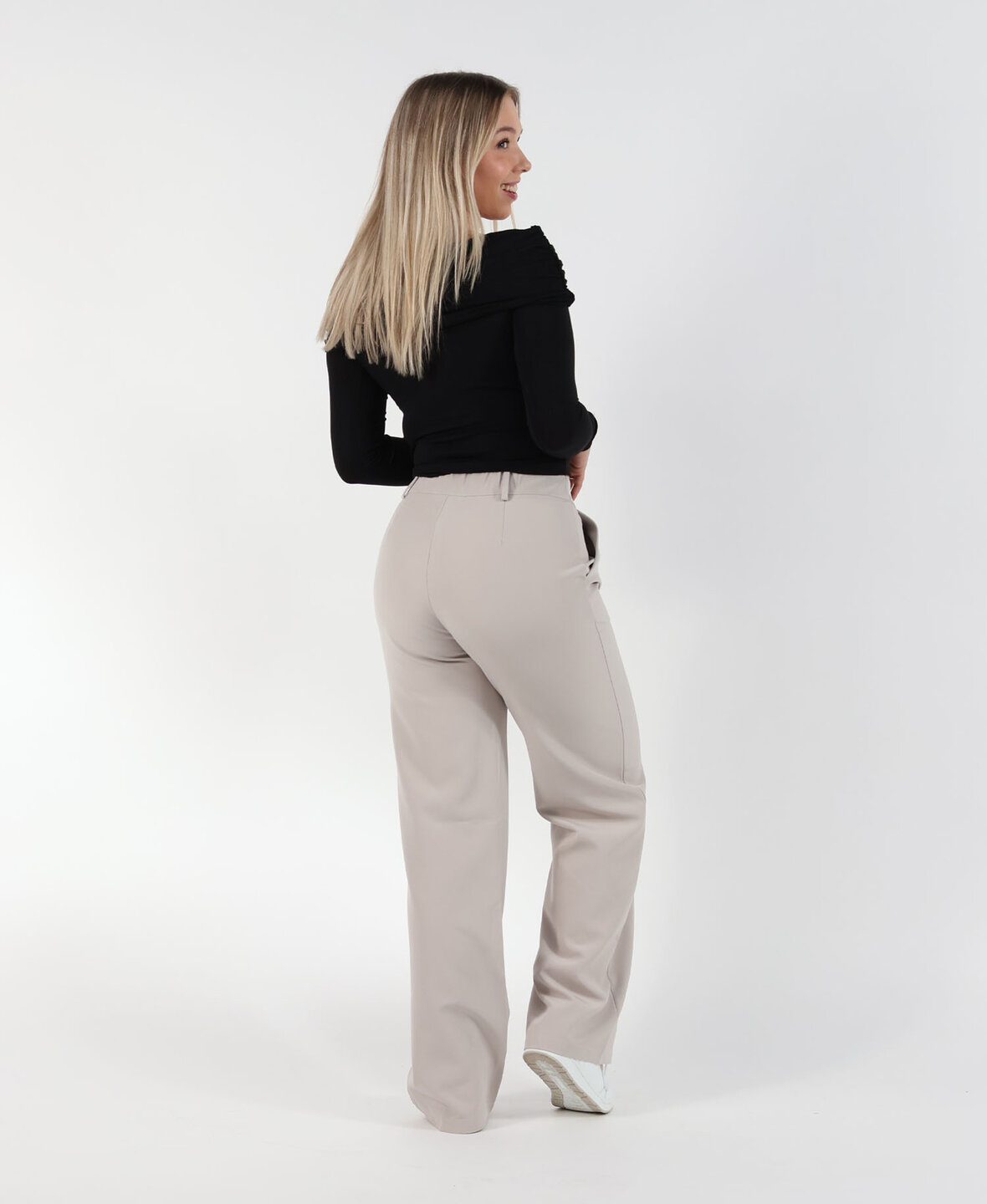 Sanne Stretch Trousers Beige