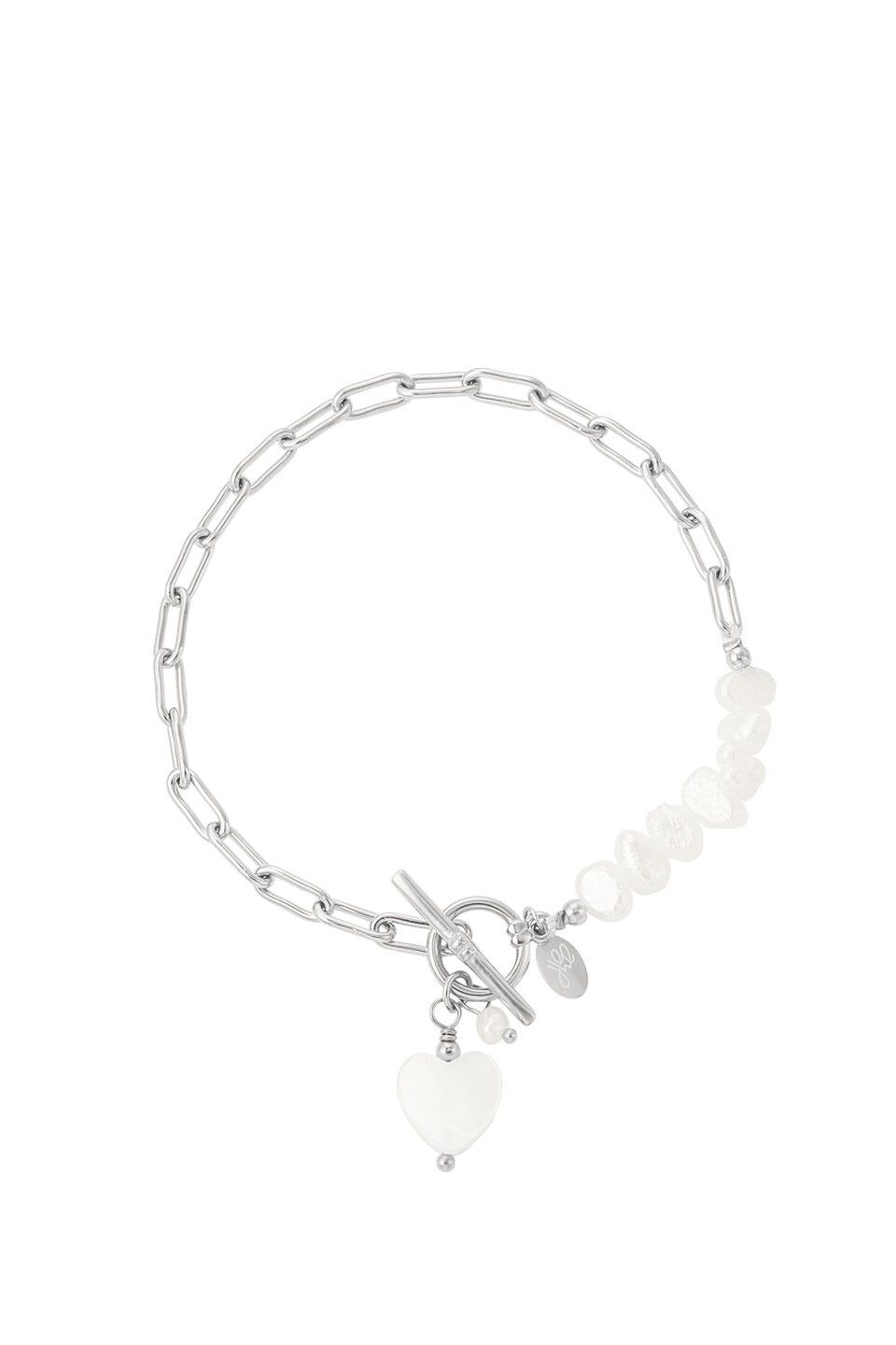 Pearl shells bracelet Silver