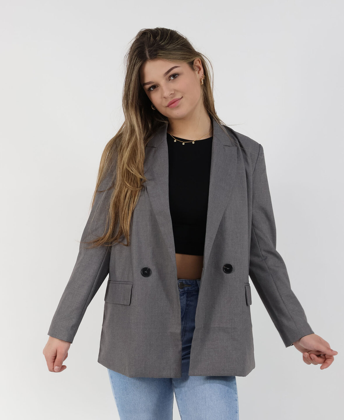 Basic Blazer Grey