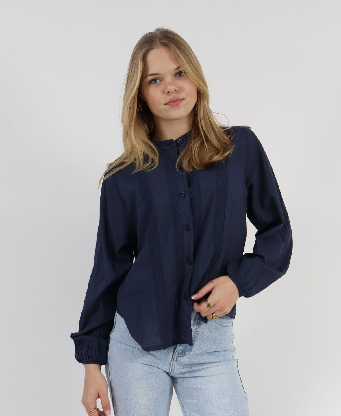 Liv Blouse Navy Blue