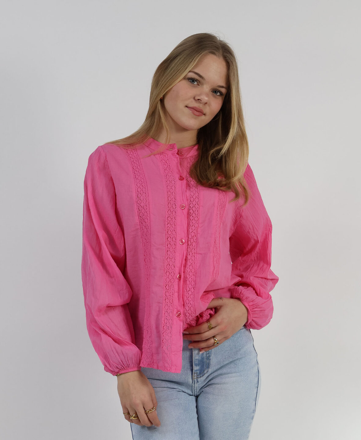 Liv Blouse Hot Pink