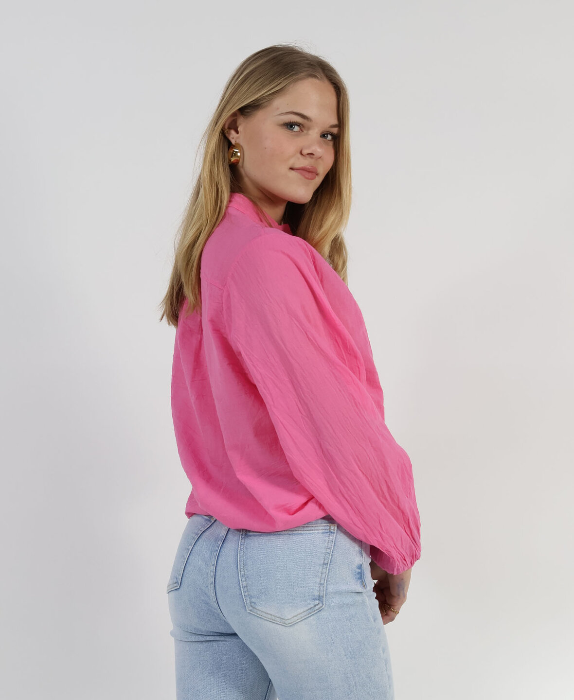 Liv Blouse Hot Pink