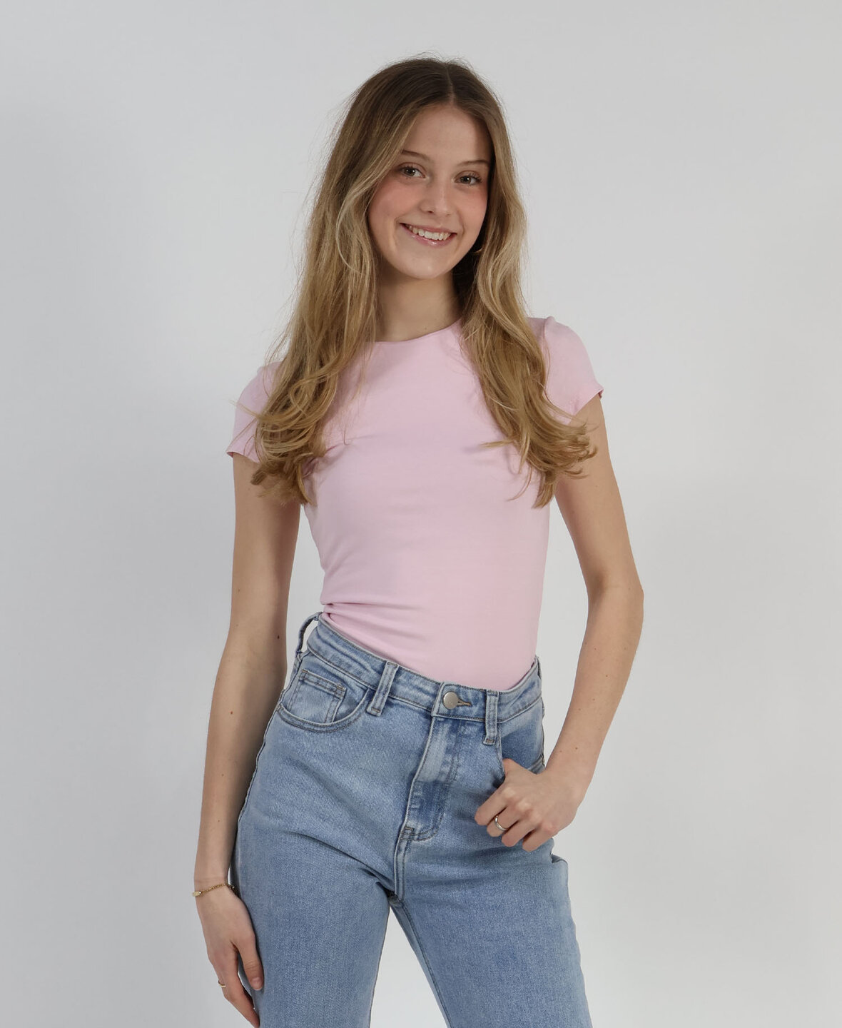 Leela Short Top Long Lightpink