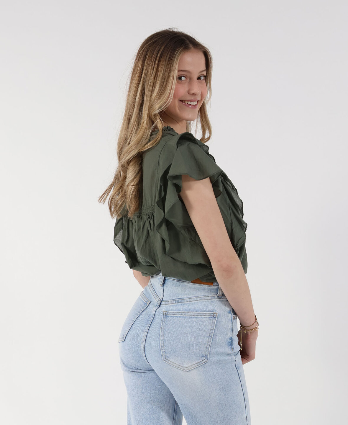 Belle Blouse Khaki