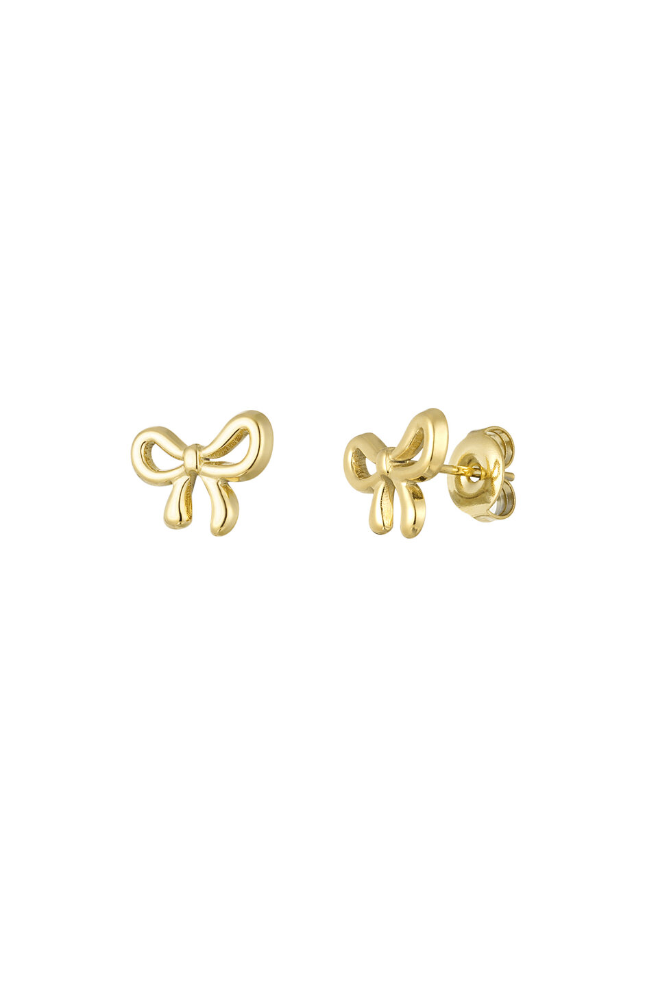 Earring Stud Bow Gold