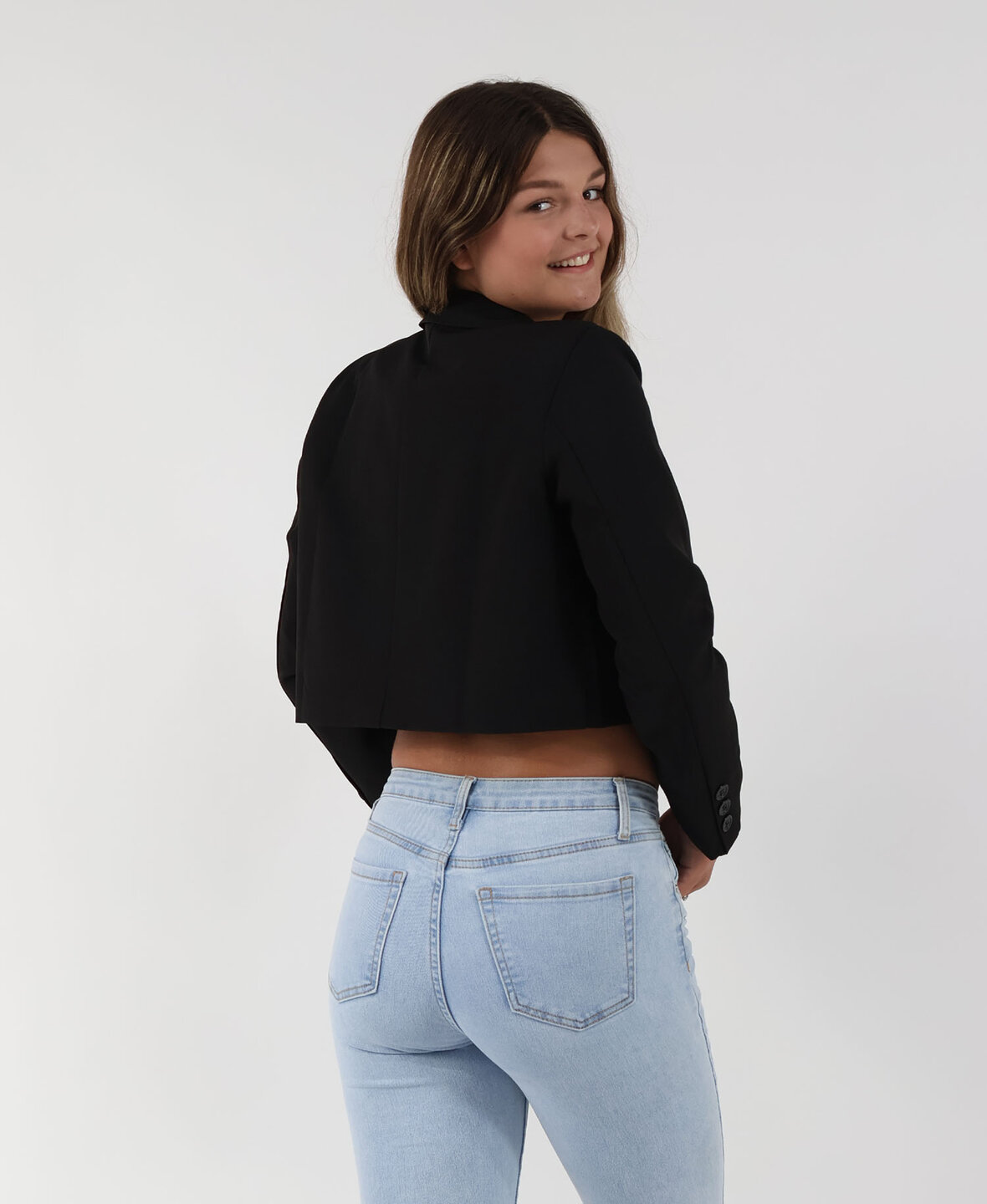 Sanne Cropped Blazer Black