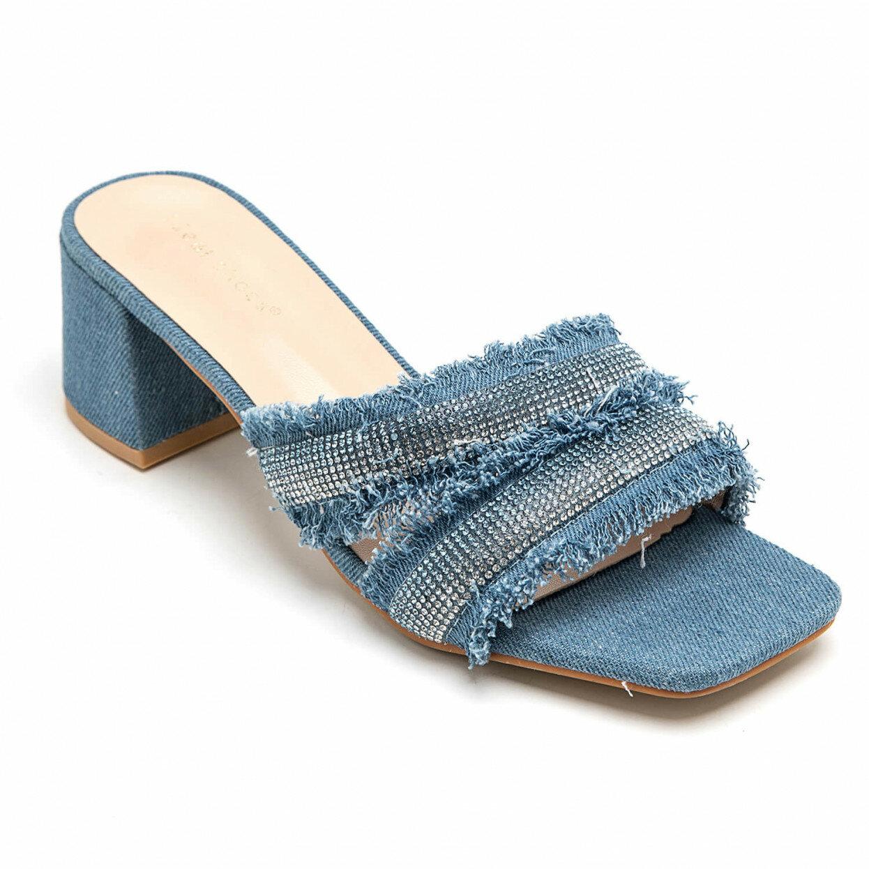 Denim Glam Sandalen Blue