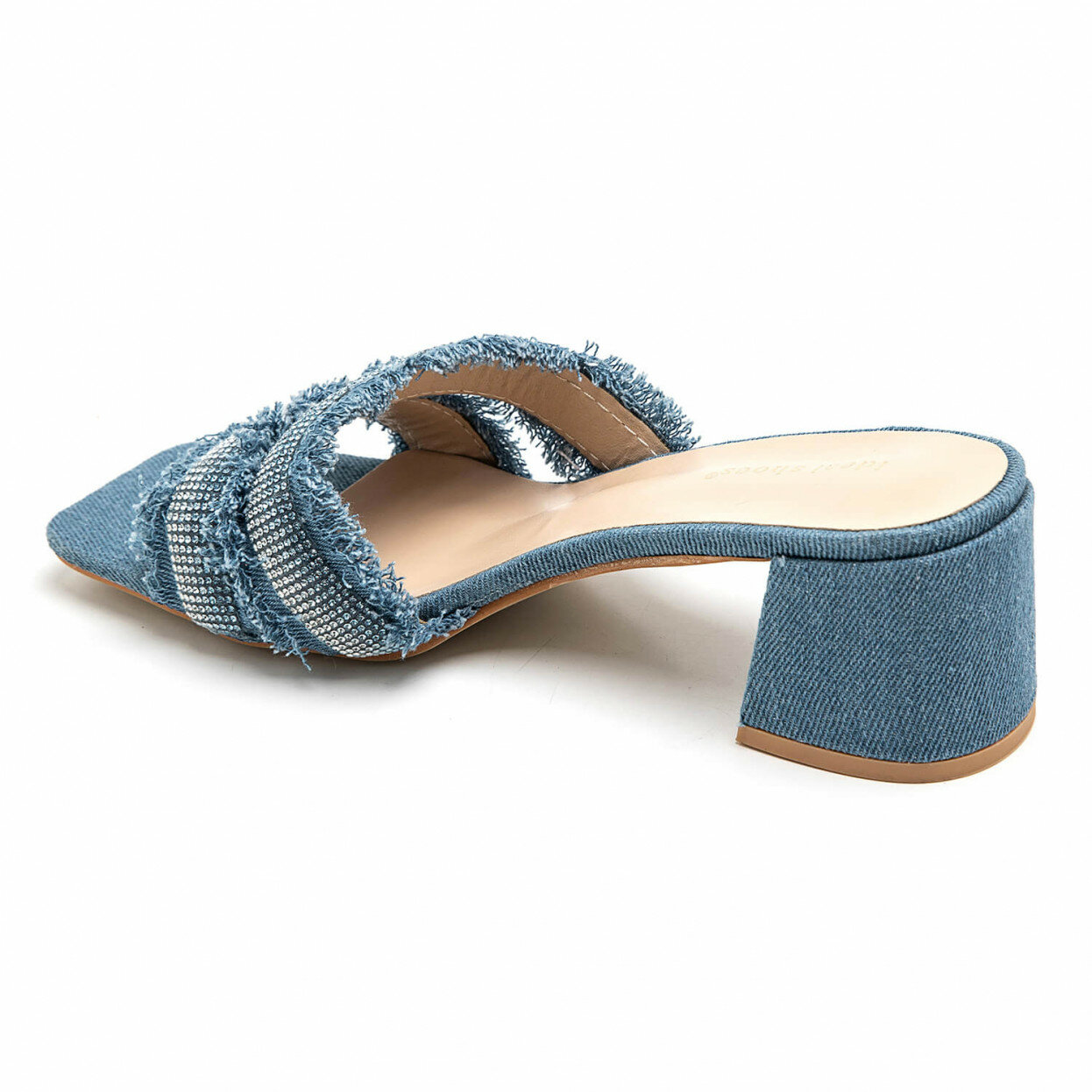 Denim Glam Sandalen Blue