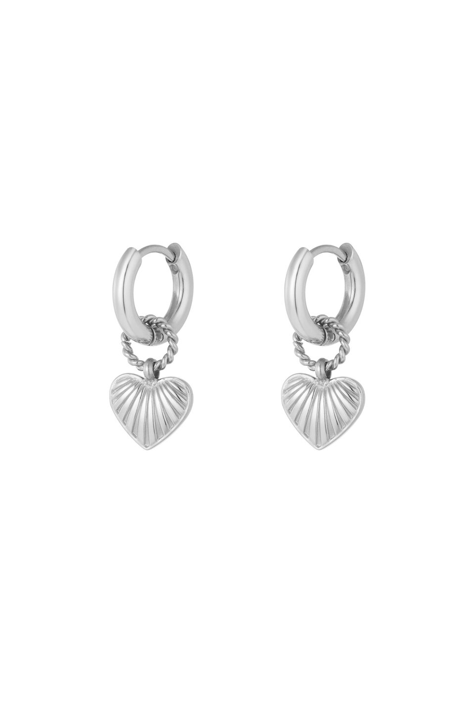 Earring best thing heart silver