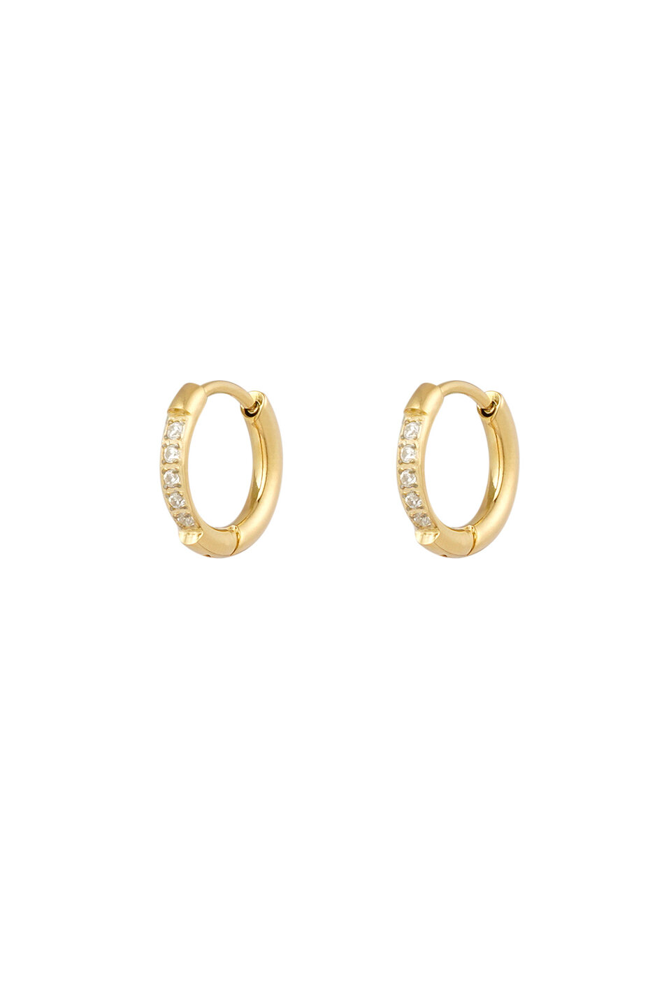 Little earrings diamond  gold 