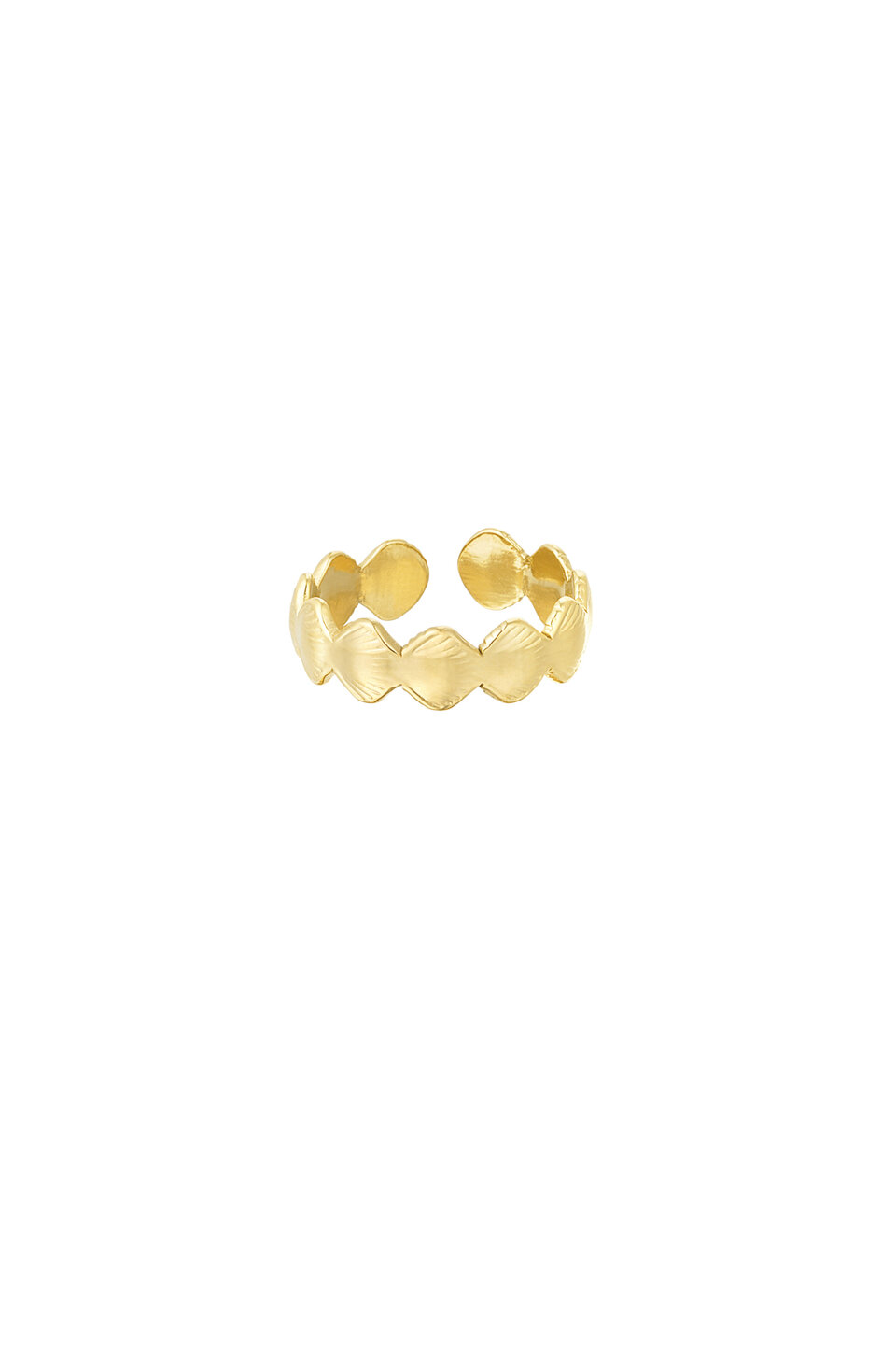 Ring twisted shell Gold