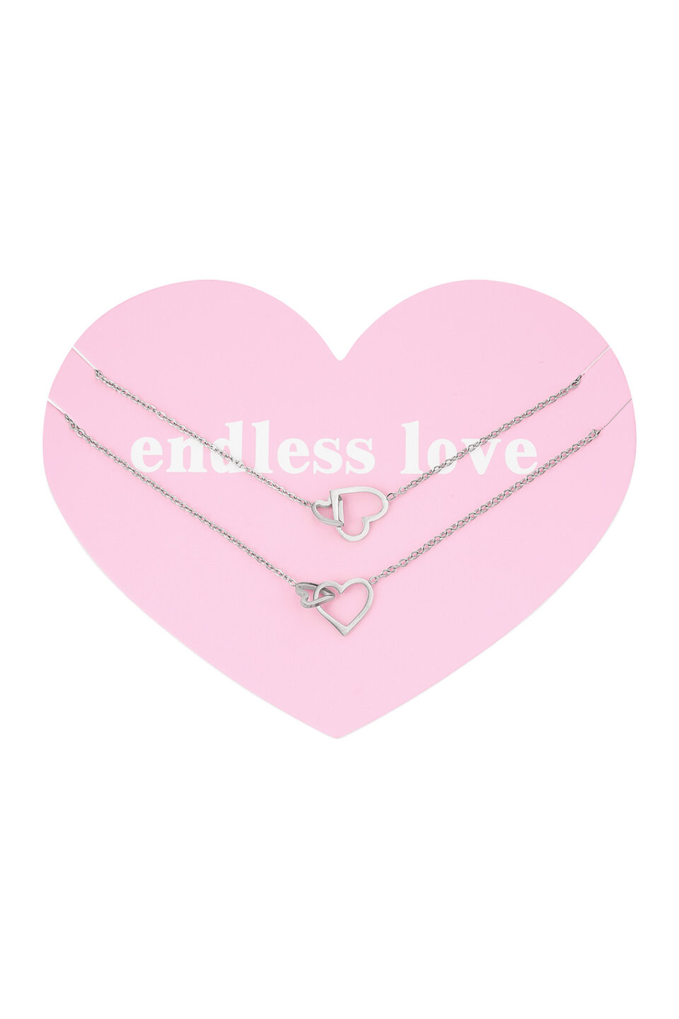 Friendship Necklace Heart Silver