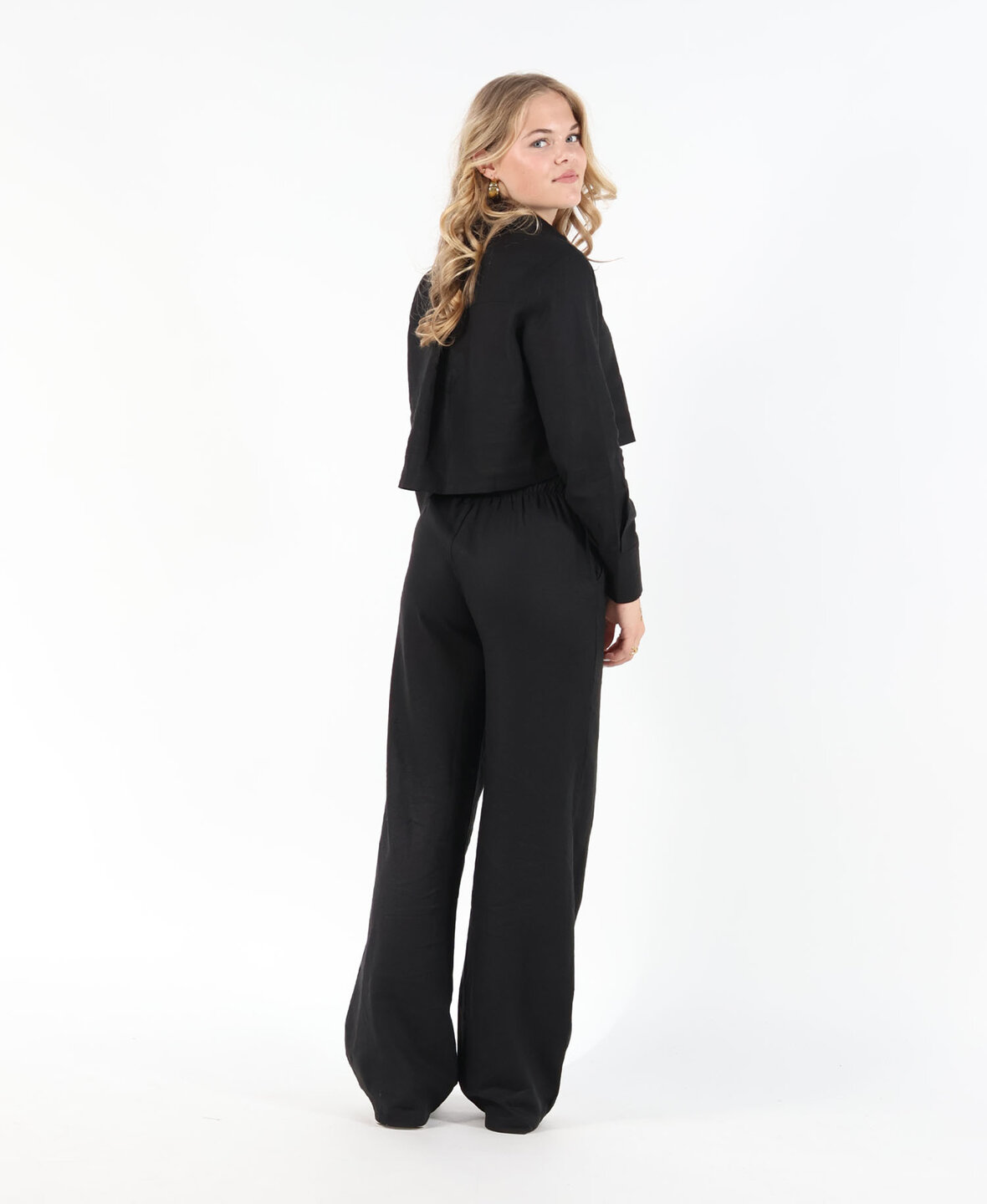 Linnen Pants Black (REGULAR)