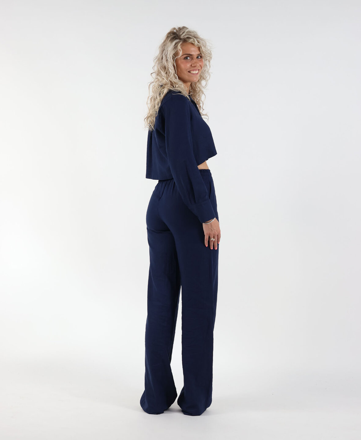 Linnen Pants Navy Blue (TALL)