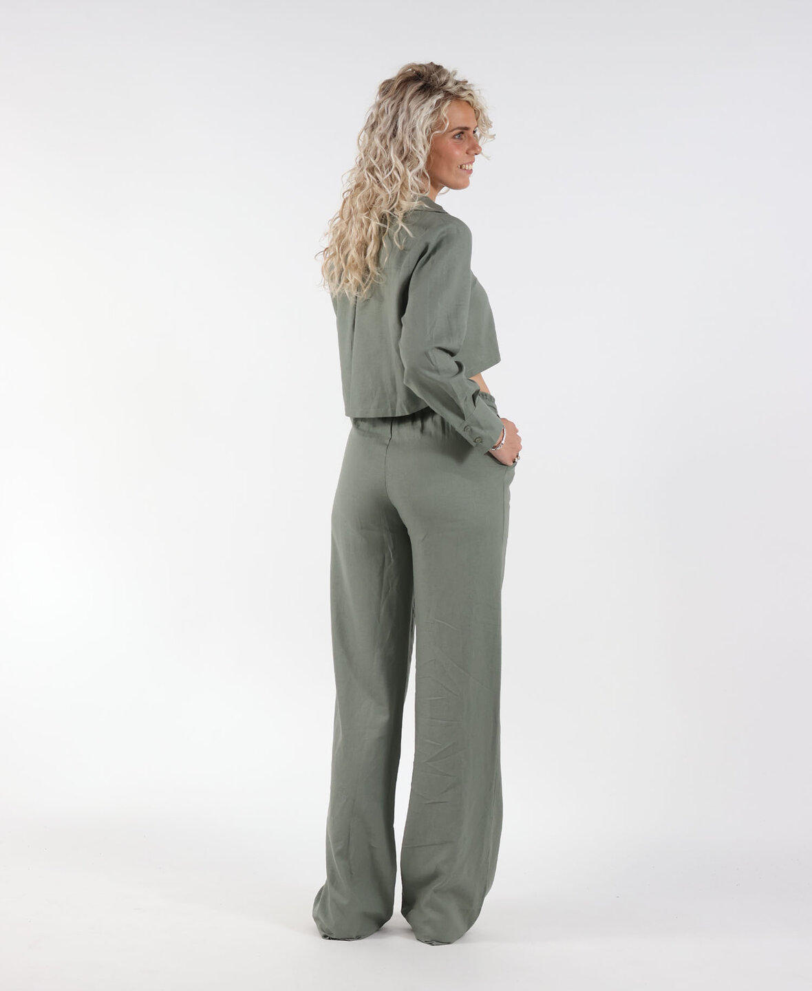 Linnen Pants Khaki (TALL)