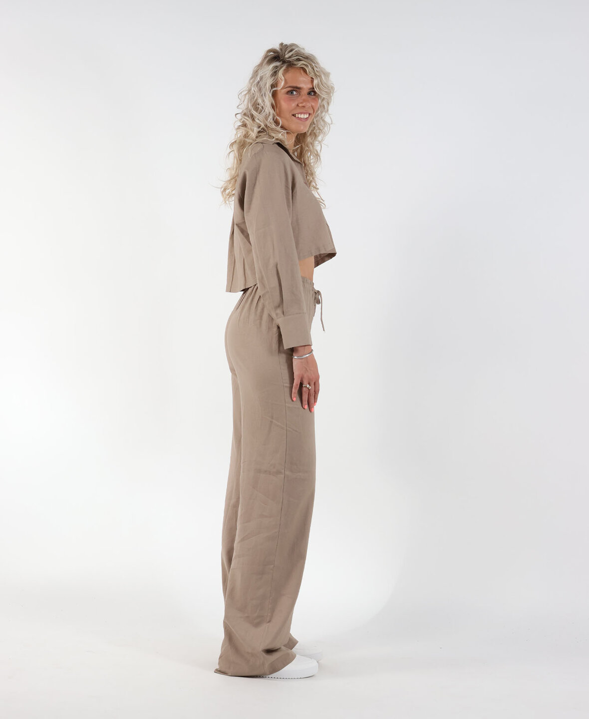 Linnen Pants Taupe (TALL)