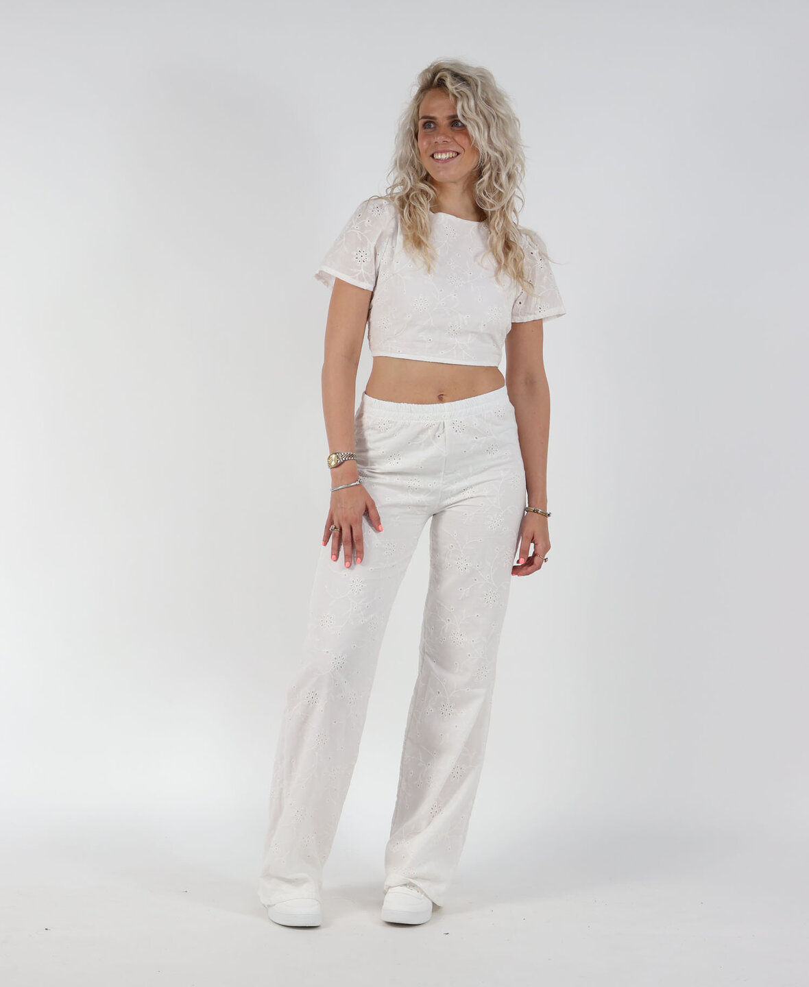 Broderie Pants White (TALL)