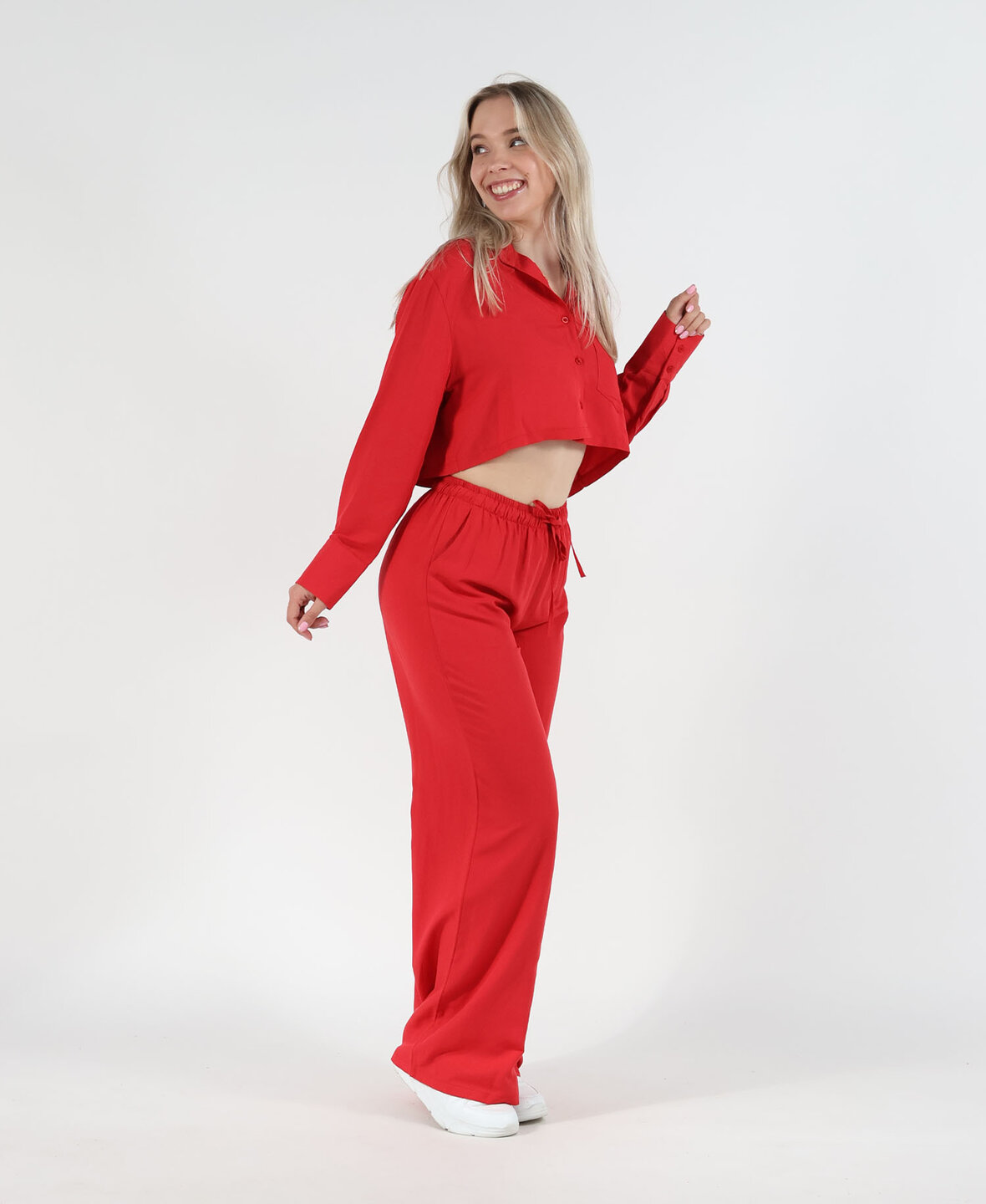 Linnen Pants Red (REGULAR)