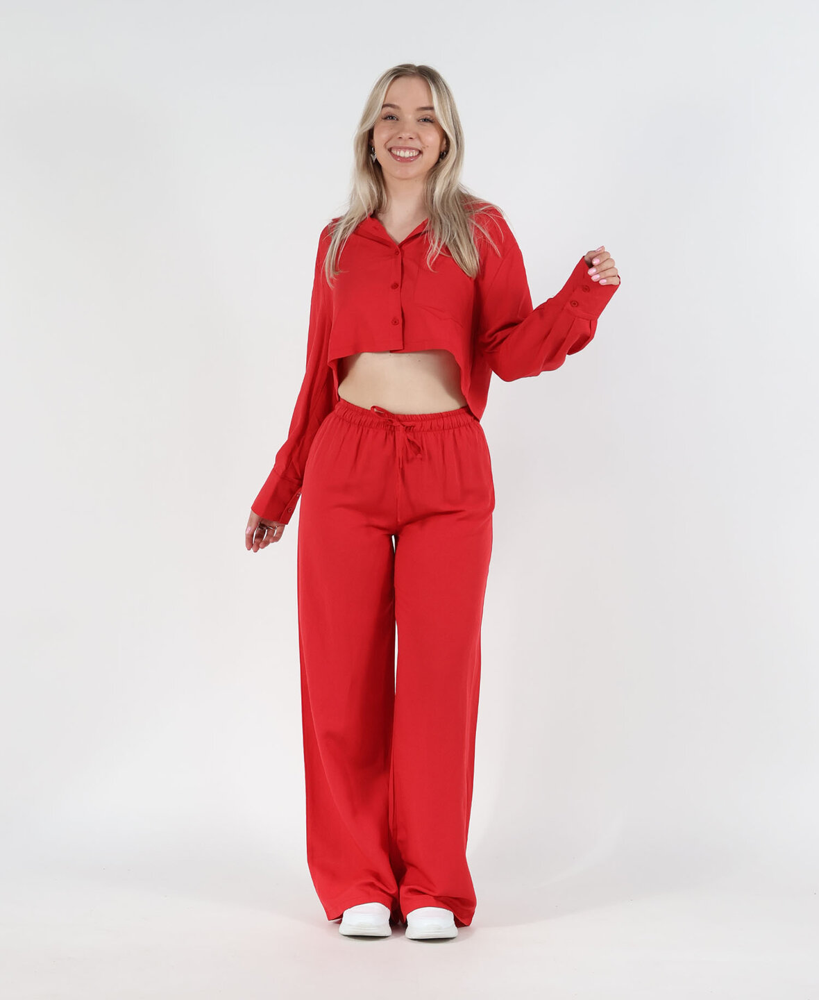 Linnen Pants Red (REGULAR)