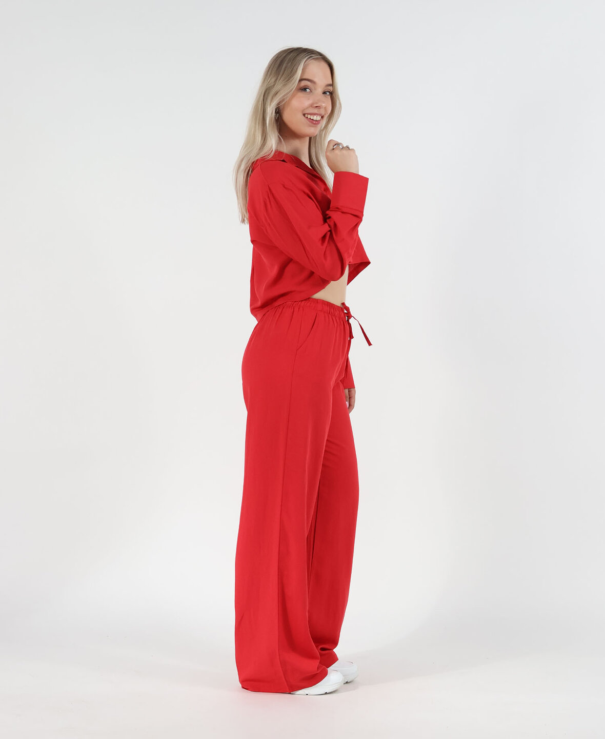 Linnen Pants Red (REGULAR)