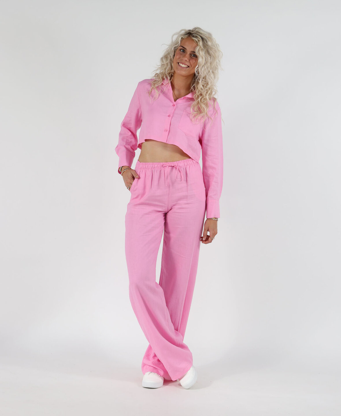 Linnen Pants Babypink (TALL)