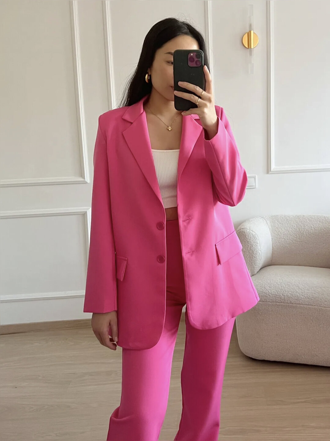 Sanne Blazer Hot Pink