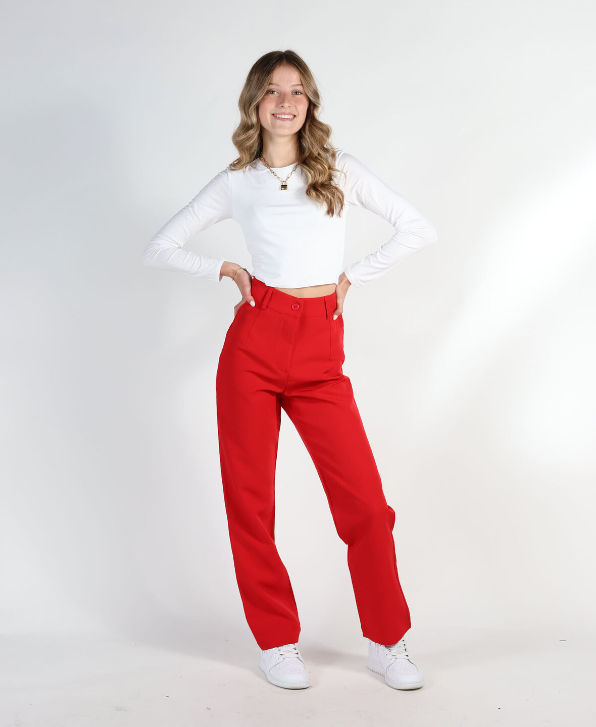 Sanne Pants Red  (PETITE)