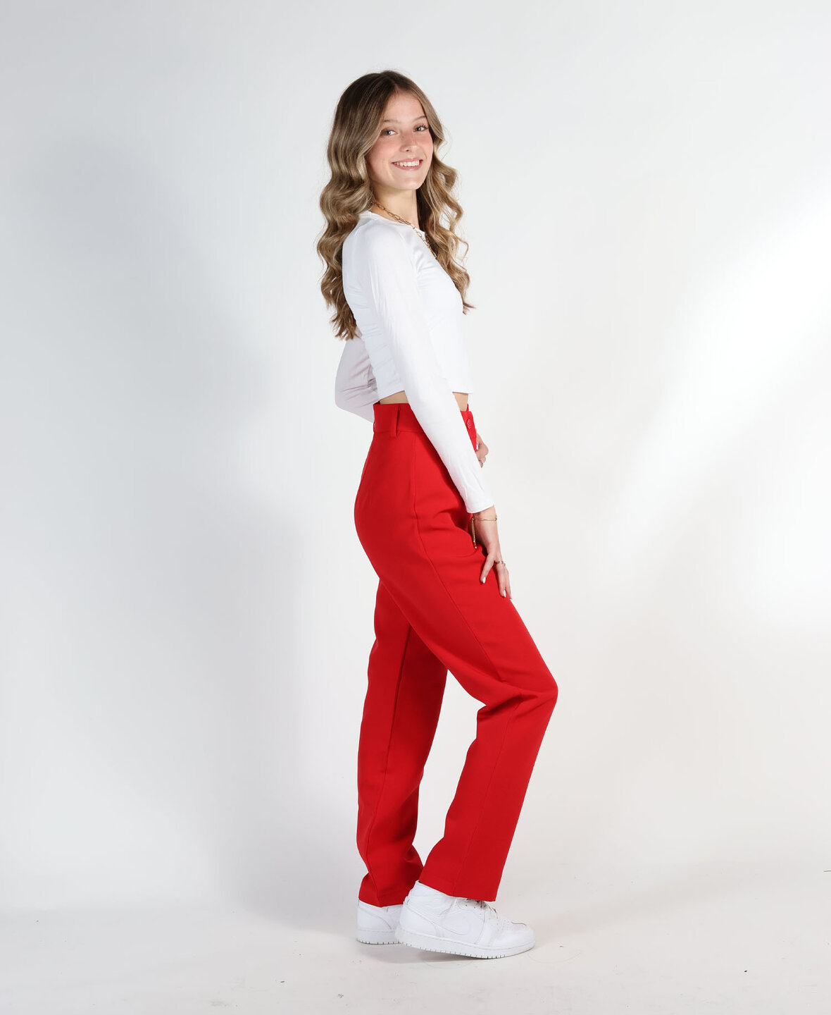 Sanne Pants Red  (PETITE)