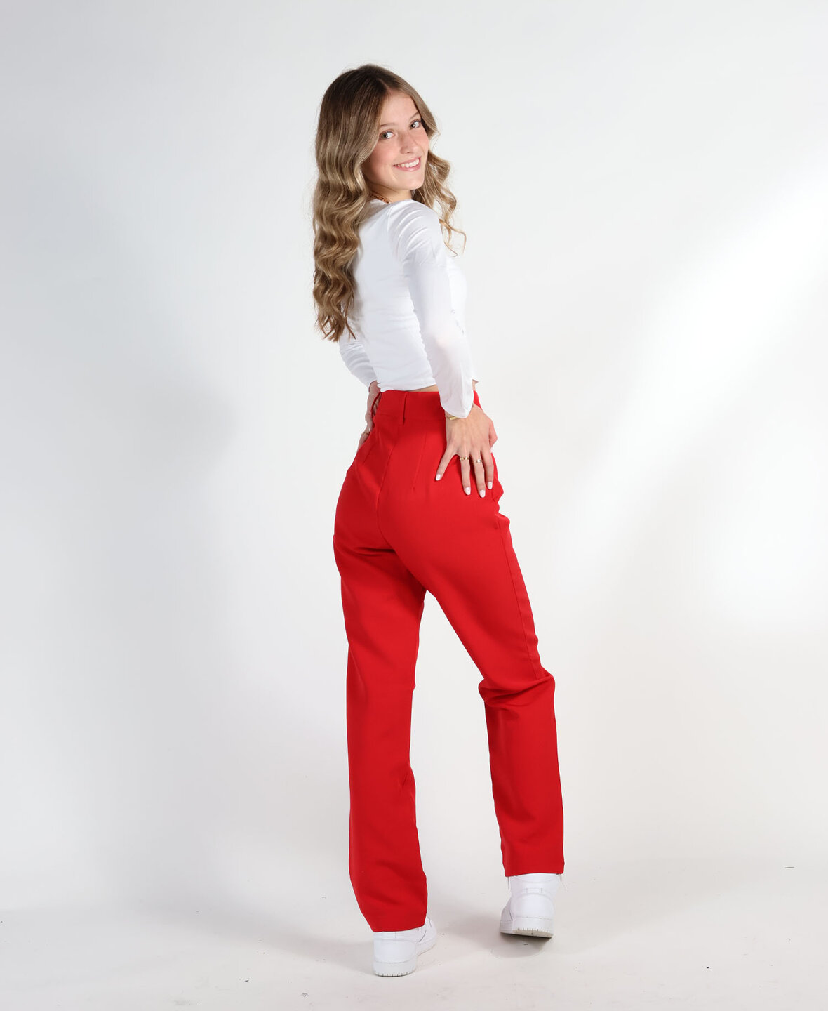 Sanne Pants Red PETITE Beau Store