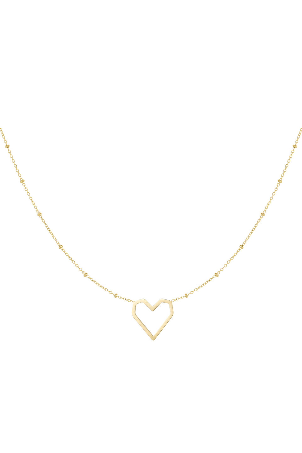 Necklace Big Heart Gold