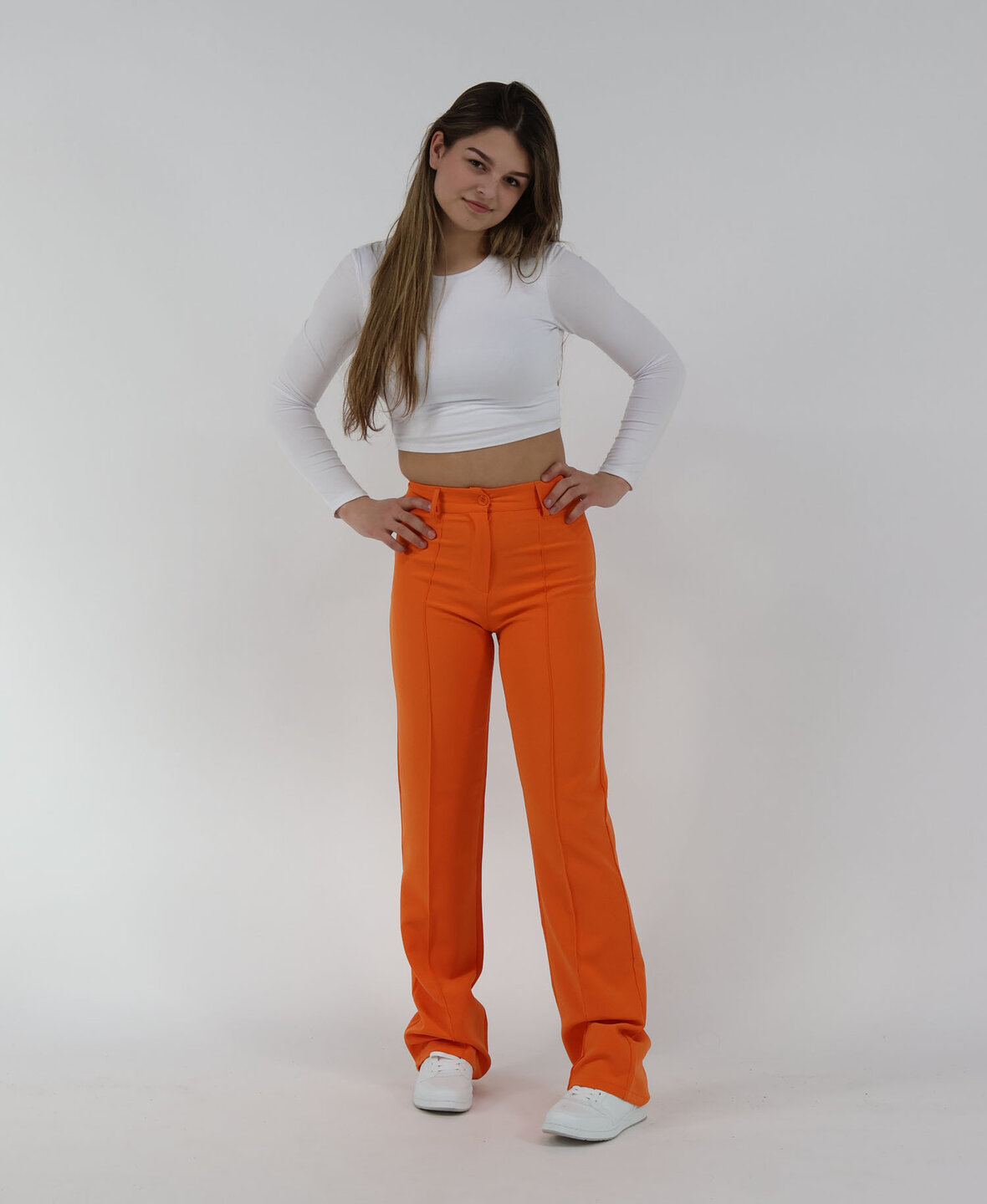 Sanne Stripe Pants Orange  (TALL)