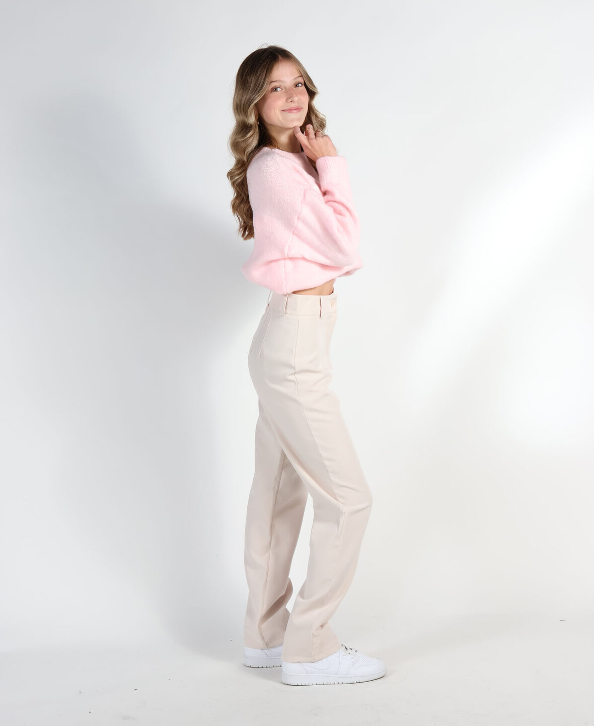 Sanne Pants Beige  (PETITE)