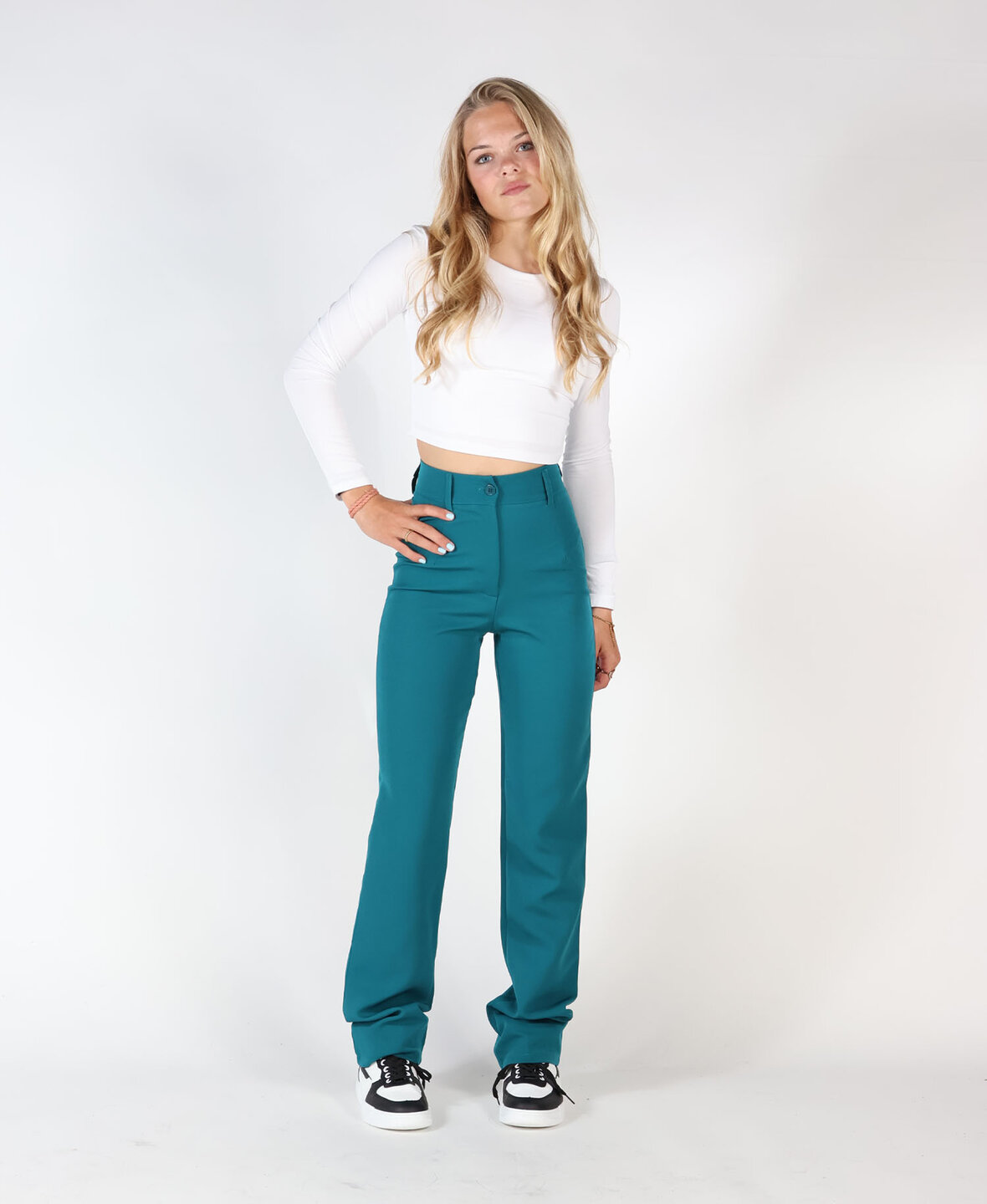 Sanne Pants Dark Green 