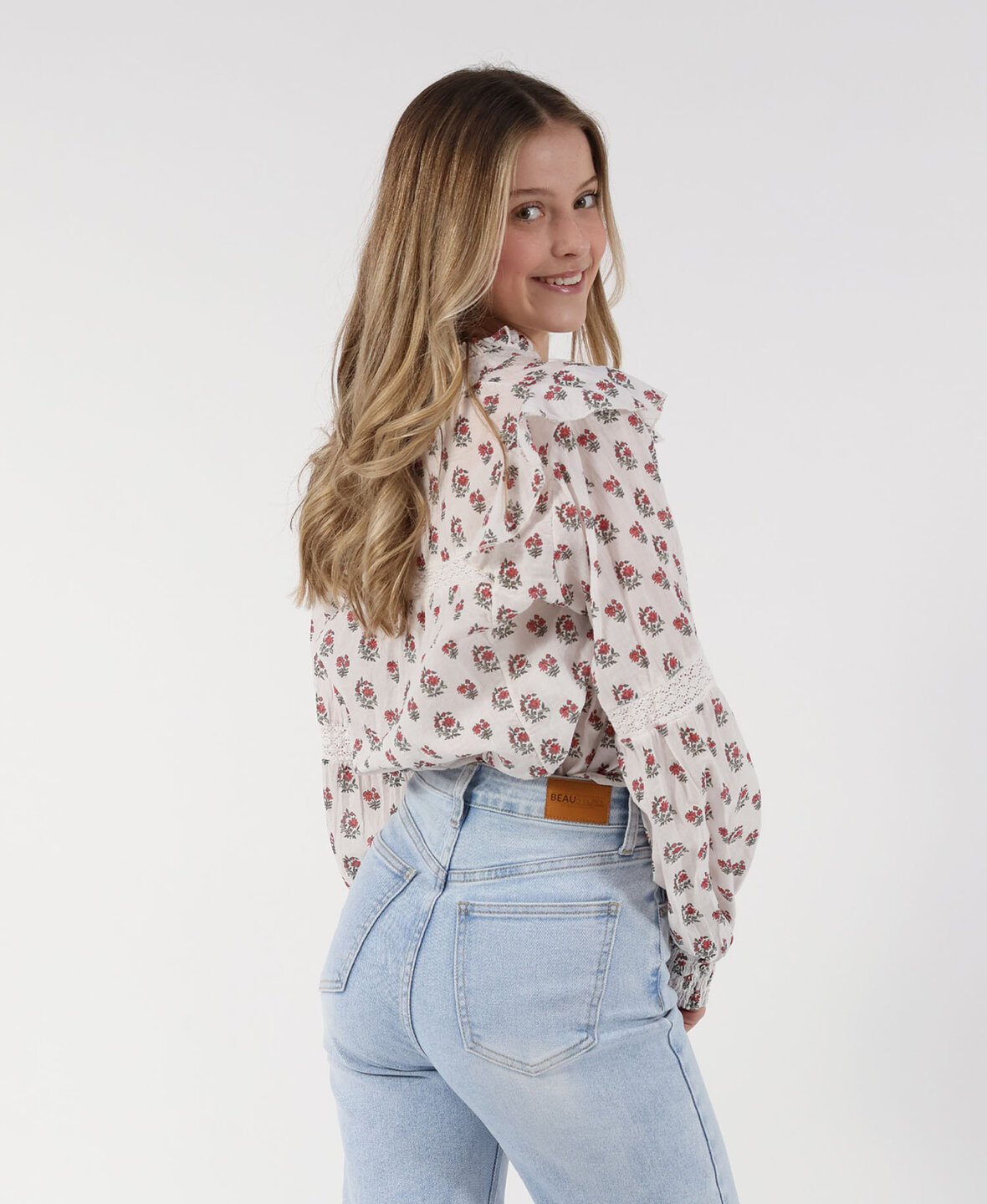 Eliva Floral Blouse Pink