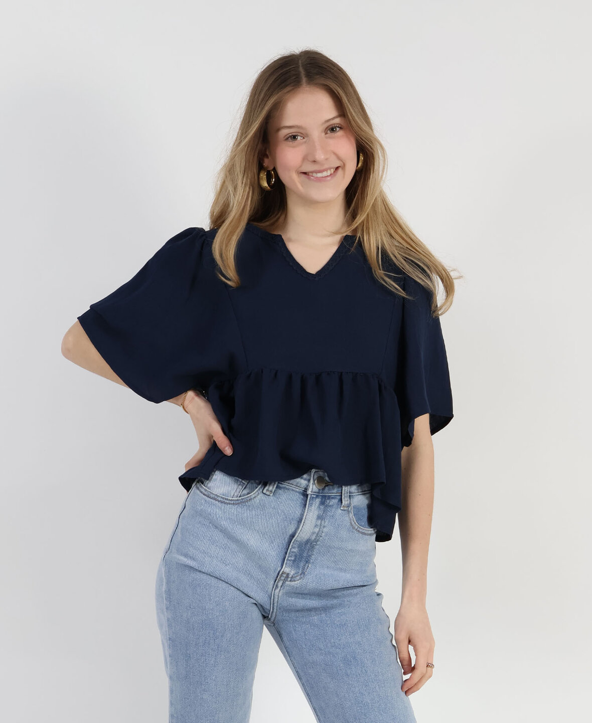 Ivy Top Navy Blue