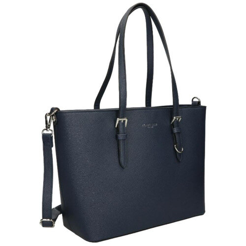 Flora en Co Saffiano Bag Navy Blue