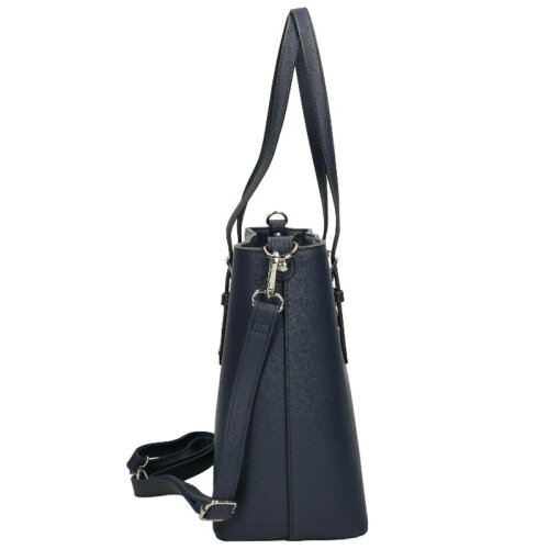 Flora en Co Saffiano Bag Navy Blue