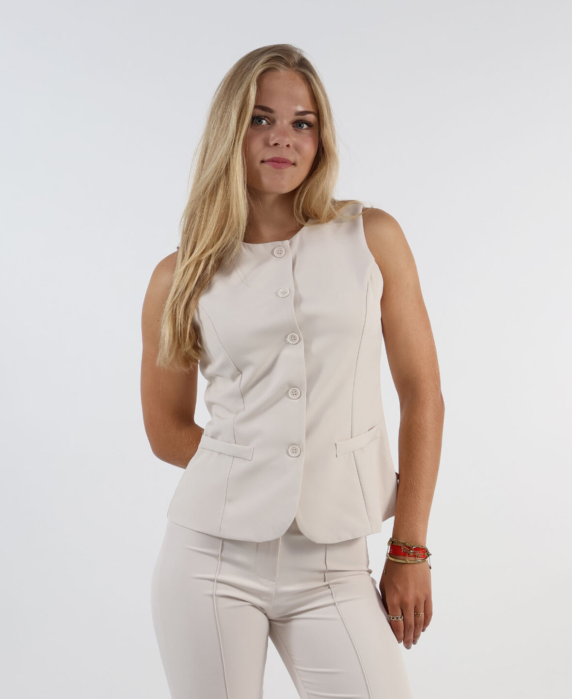 Sanne Gilet Beige