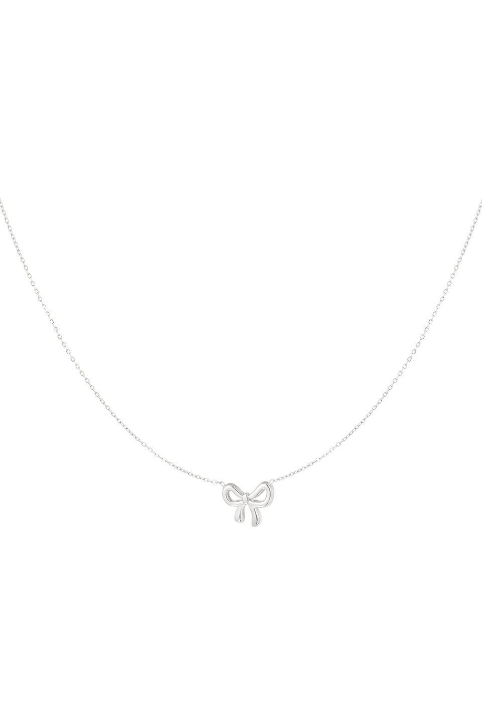 Necklace bow Silver