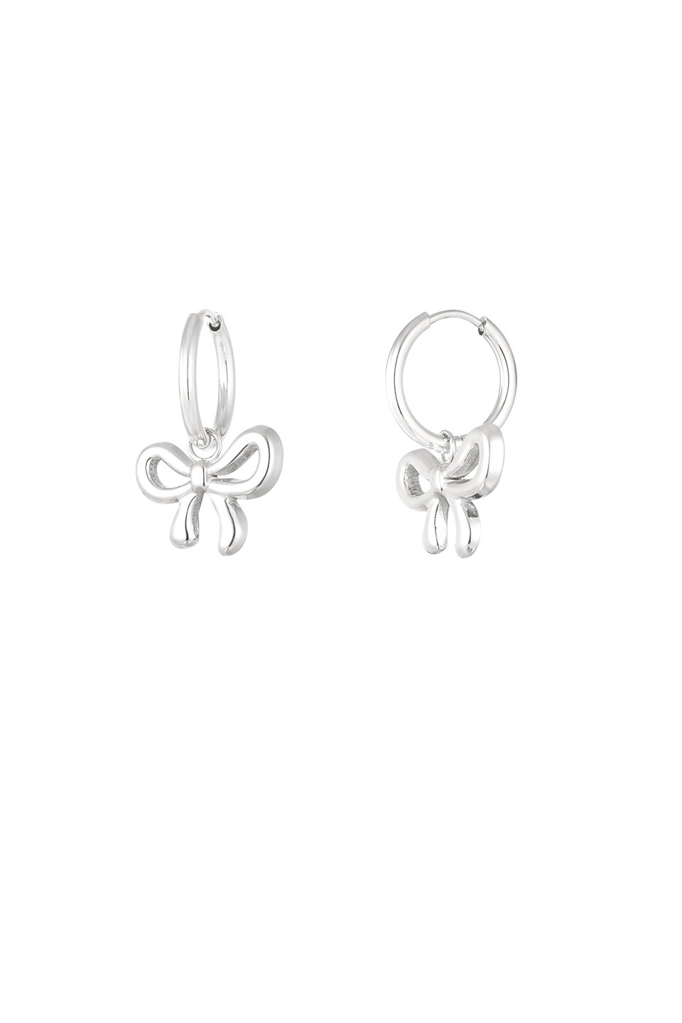 Earrings Bow Silver