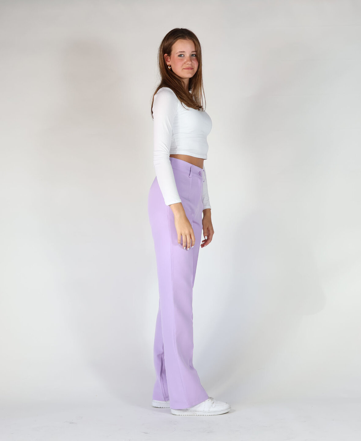 Sanne Stripe Pants Lila  (TALL)