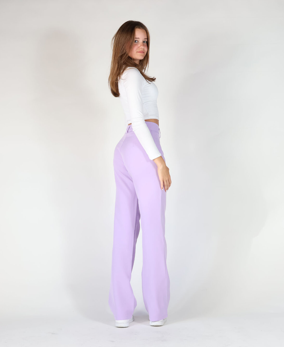 Sanne Stripe Pants Lila  (TALL)