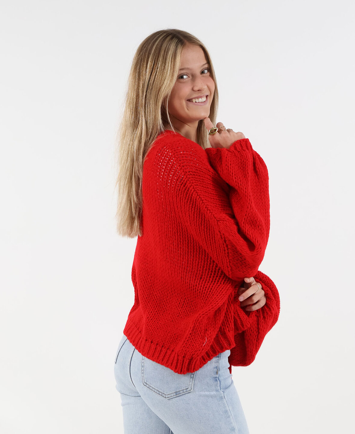 Comfy Cardigan Red