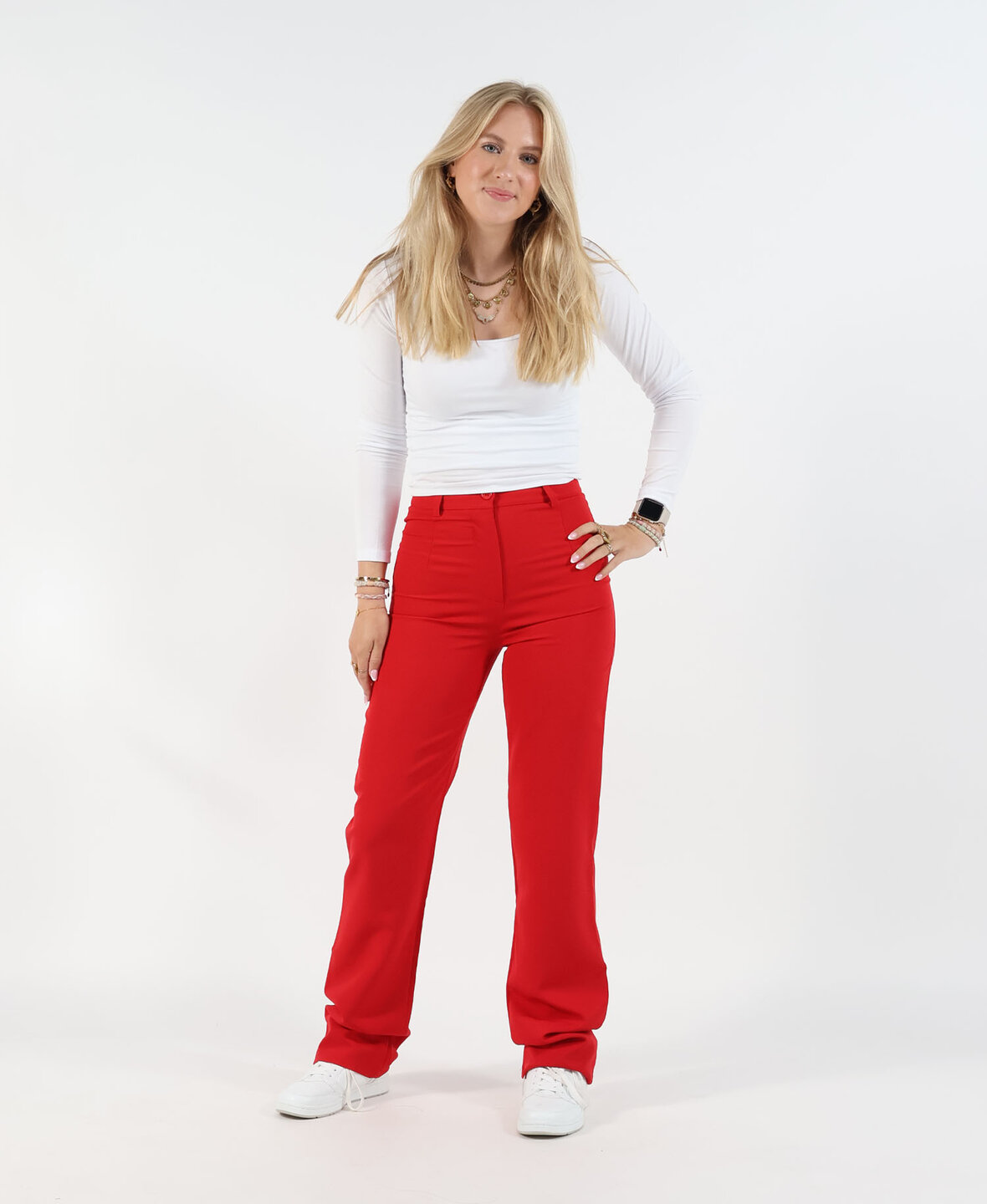 Sanne Pants Red