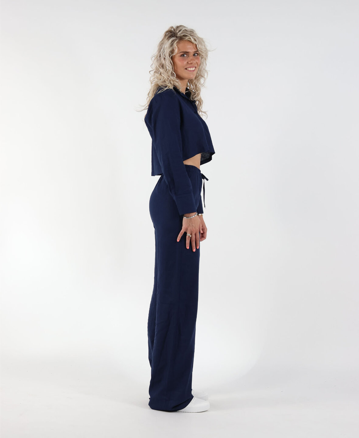 Linnen Pants Navy Blue (TALL)