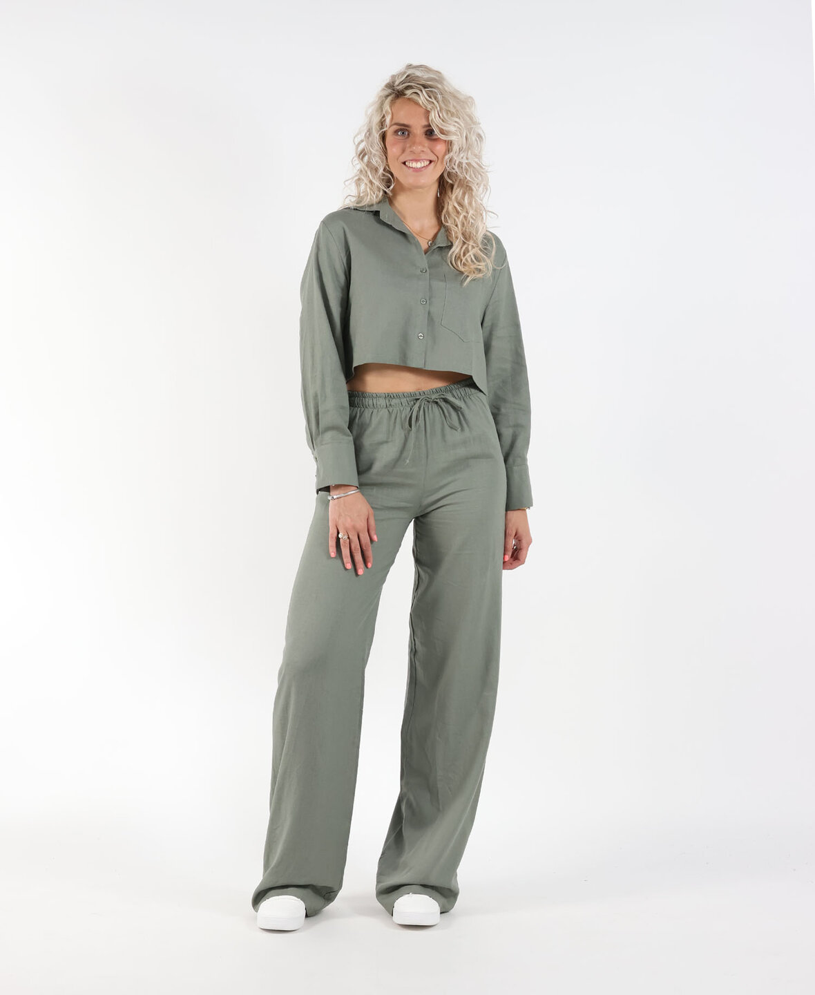 Linnen Pants Khaki (TALL)